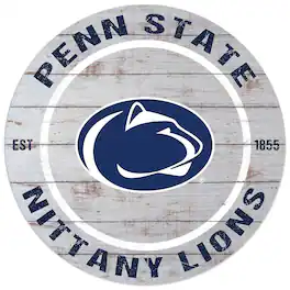 Jardine - Penn State Nittany Lions 20'' x 20'' Indoor/Outdoor Weathered Circle Sign - White