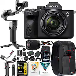 Sony - a7 IV Mirrorless Full Frame Camera + 28-70mm Lens + DJI RS 3 Mini Gimbal Bundle