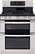 Front Standard. LG - 30" Self-Cleaning Freestanding Double Oven Gas Range - Stainless-Steel.