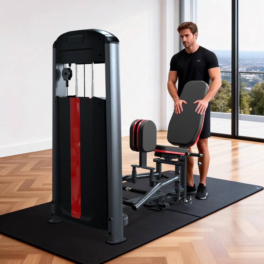 Alt View 2. HARISON - DISCOVER HR-G1067 Commercial Inner & Outer Thigh Machine with 225 LB Resistance, 287 LB Capacity - Black.