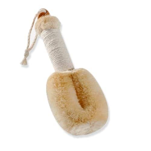 DORLUKFU - All Natural Spa Sisal Dry Skin Brush – Premium Quality 9” Exfoliating Body Brush for Lymphatic Massage, Circulation &