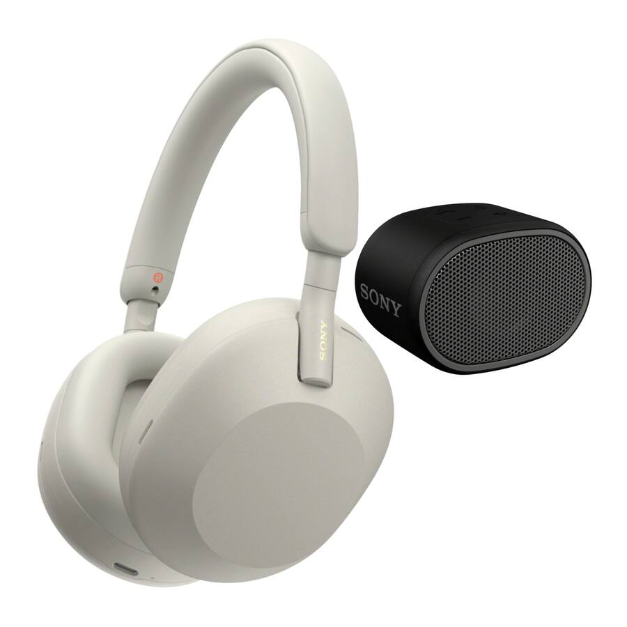Sony WH 1000XM5 Wireless Noise Canceling Over Ear Silver