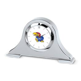 Jardine - Kansas Jayhawks Napoleon Desk Clock - Silver