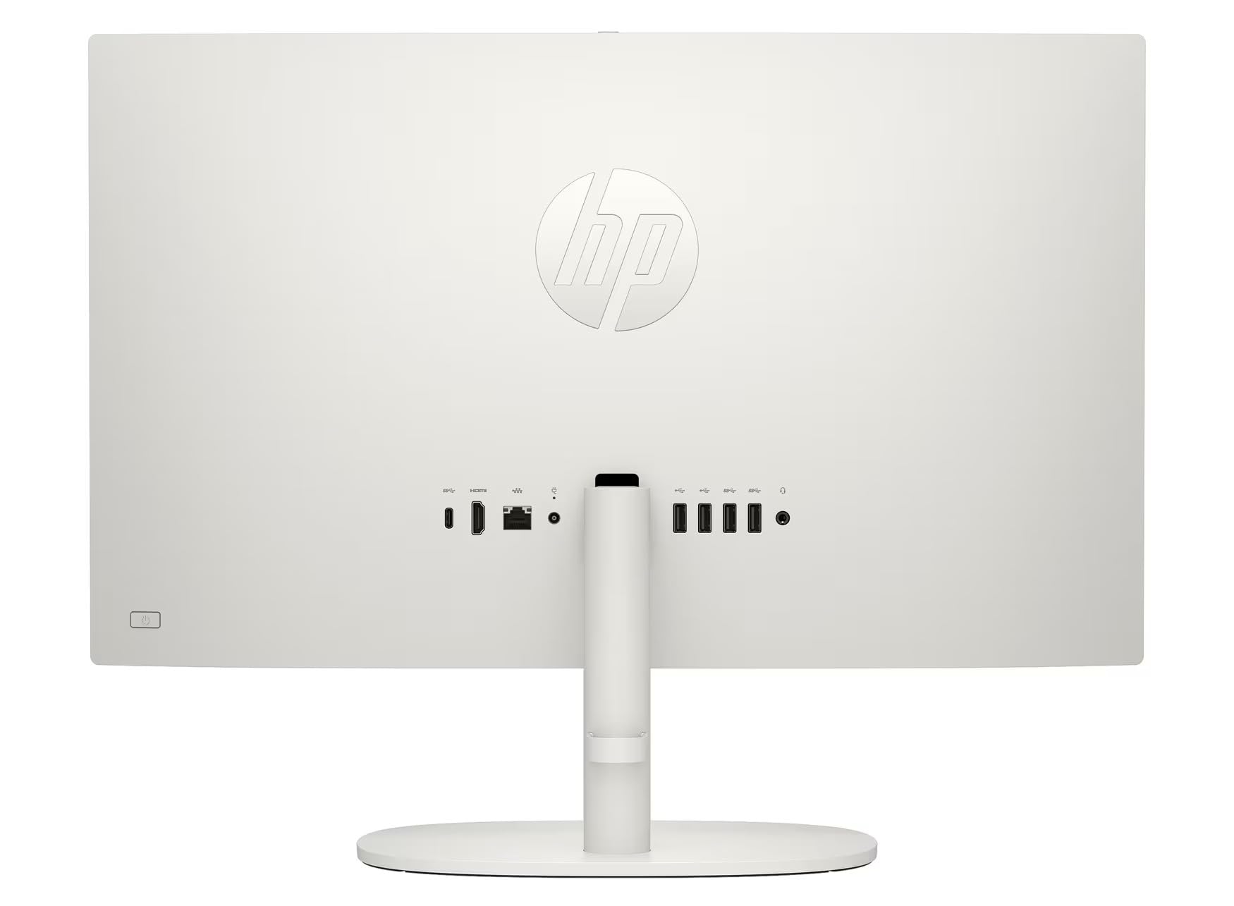 Angle. HP - HP 22-DG00 21.45" FHD All-in-One PC, Intel N200 8GB, 128GB, Windows 11 Home - White.