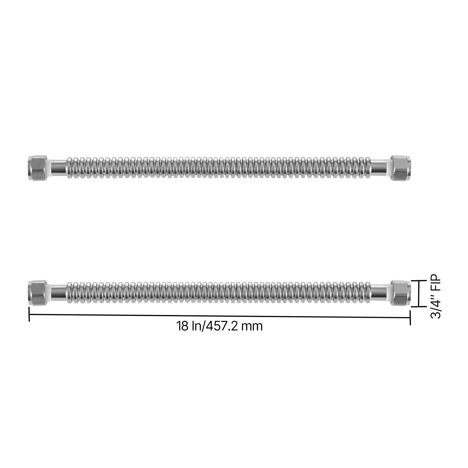 18 In/457.2 mm FIP 3/4"