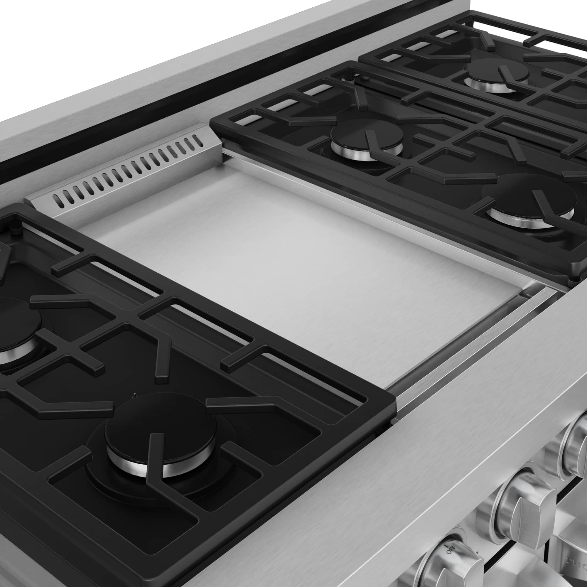 Alt View 2. Thor Kitchen - Gordon Ramsay Series by Thor Kitchen 6.8 Cu. Ft Freestanding Gas Range - Stainless Steel.