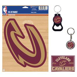 WinCraft - Cleveland Cavaliers 4-Pack Key Rings and Magnets Set - Multicolor