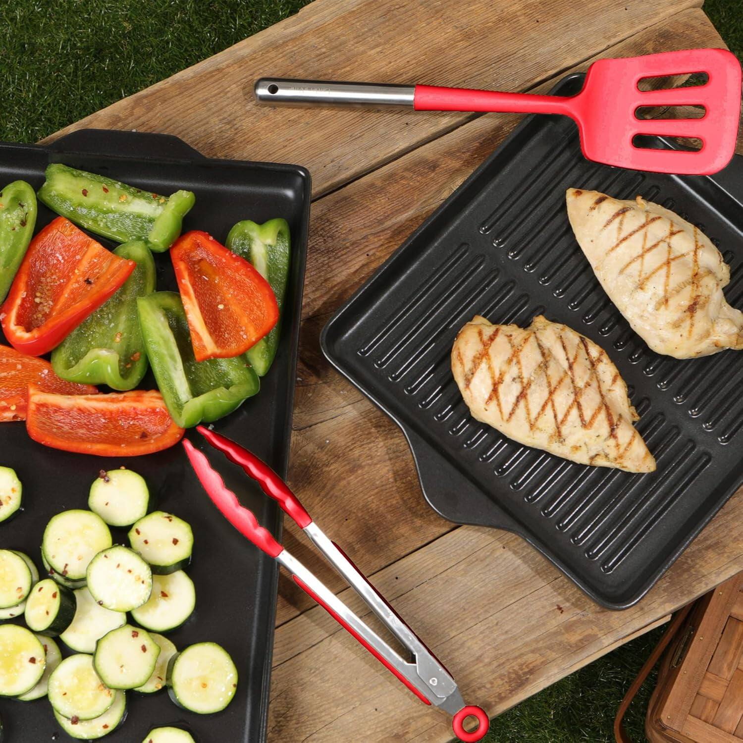 Alt View 2. Larder & Vine - 12 Piece Kitchen Cooking Utensil Set - Cabernet.