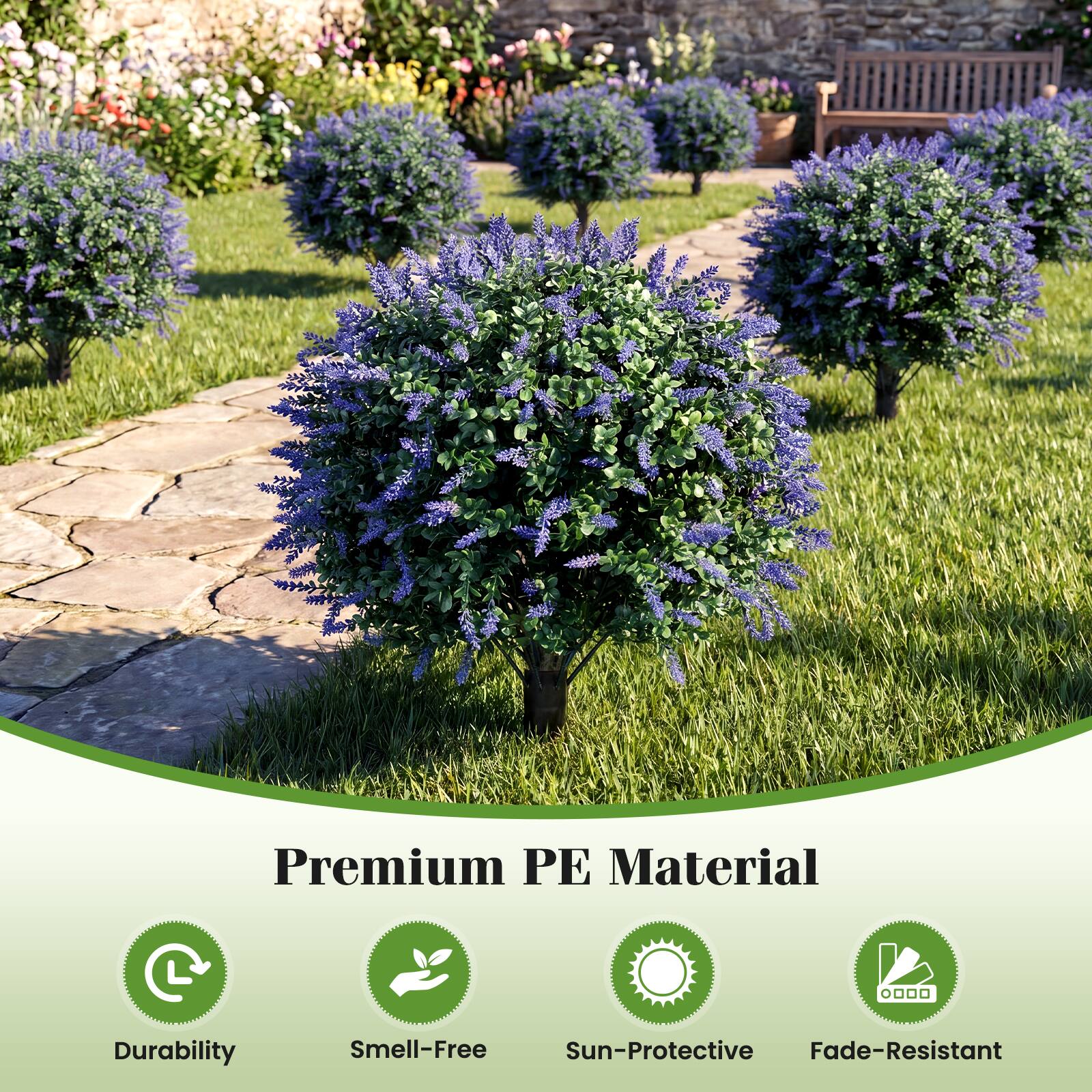 Premium PE Material

- Durability
- Smell-Free
- Sun-Protective
- Fade-Resistant