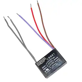 HQRP - Ceiling Fan Capacitor 4.7 uF + 6 uF + 6 uF 5-Wire 250 VAC UL Listed compatible with Harbor Breeze, CBB61