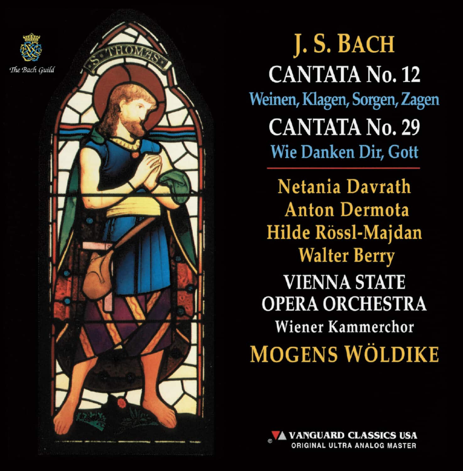 Vienna State Opera Orchestra - Bach: Cantatas Nos. 12 & 29  - COMPACT DISCS