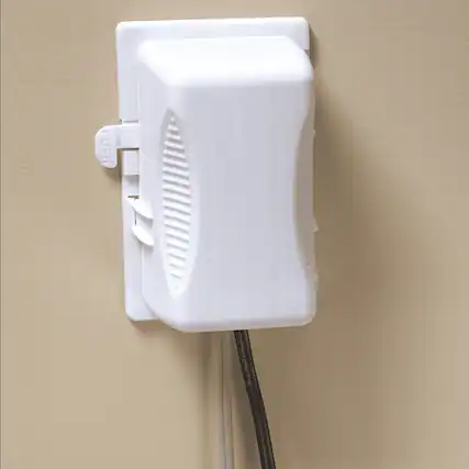 Front. KidCo - Outlet Plug Cover - White.