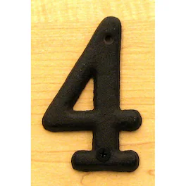 BreeBe - Solid Cast Iron Number 4 - Black