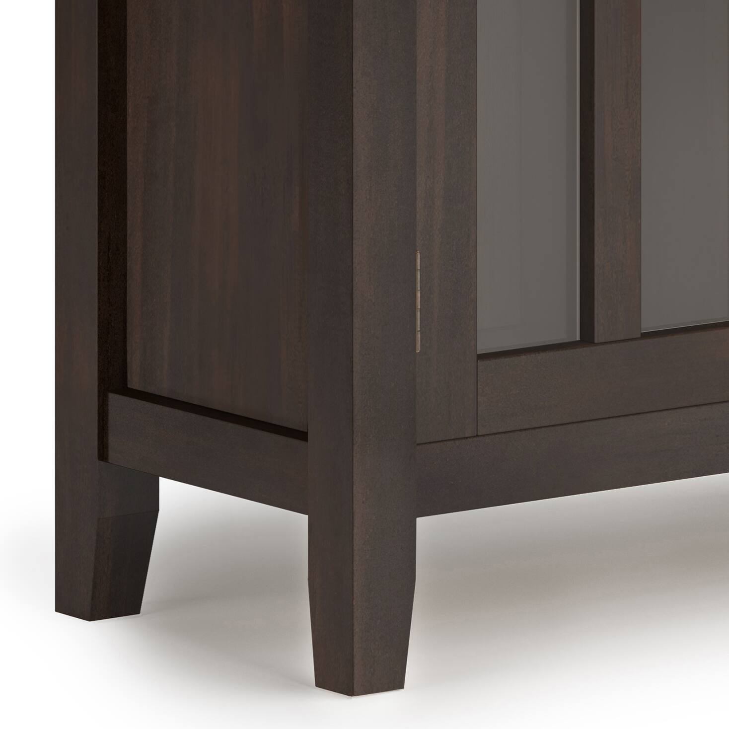 Alt View 15. Simpli Home - Artisan Low Storage Cabinet - Tobacco Brown.