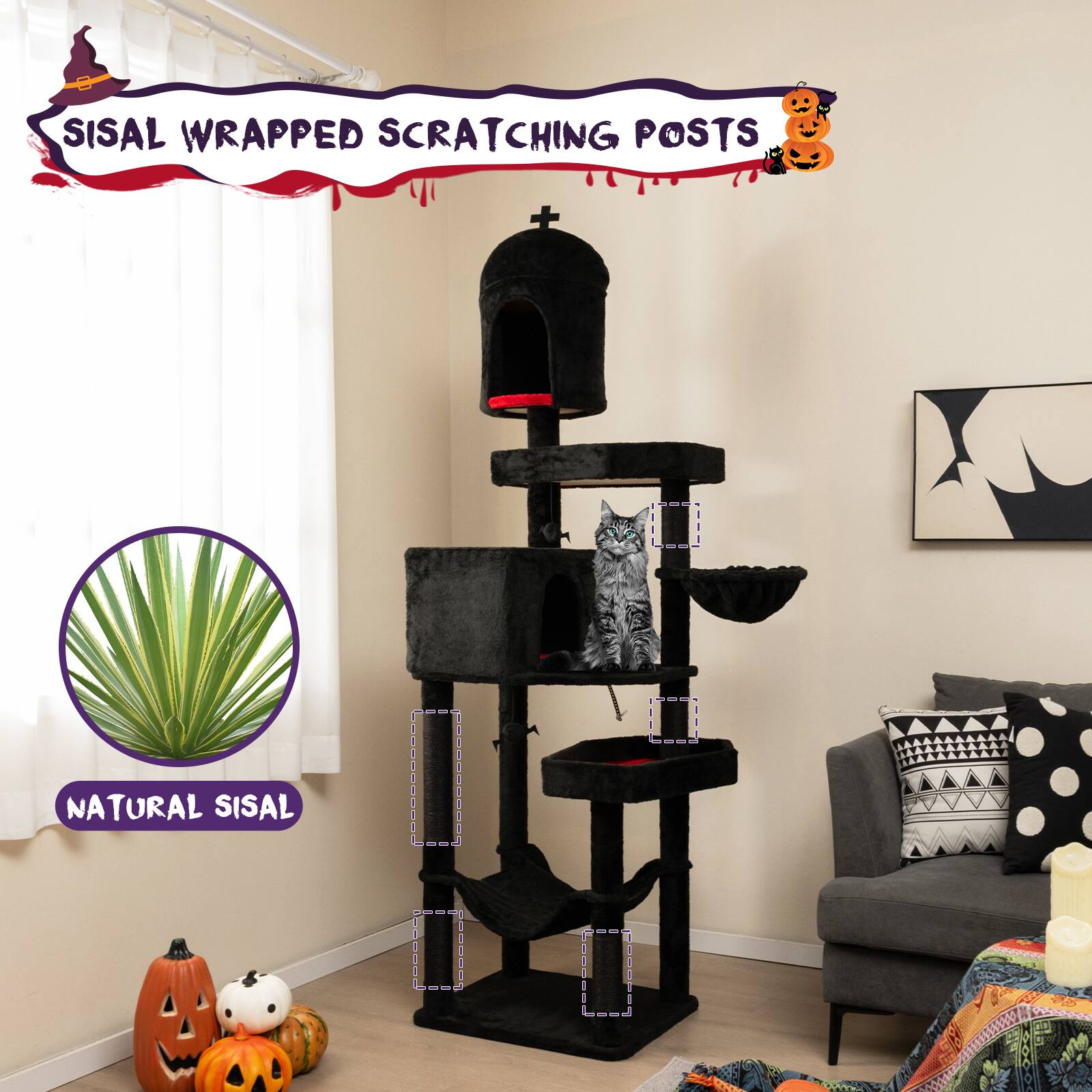 SISAL WRAPPED SCRATCHING POSTS

NATURAL SISAL