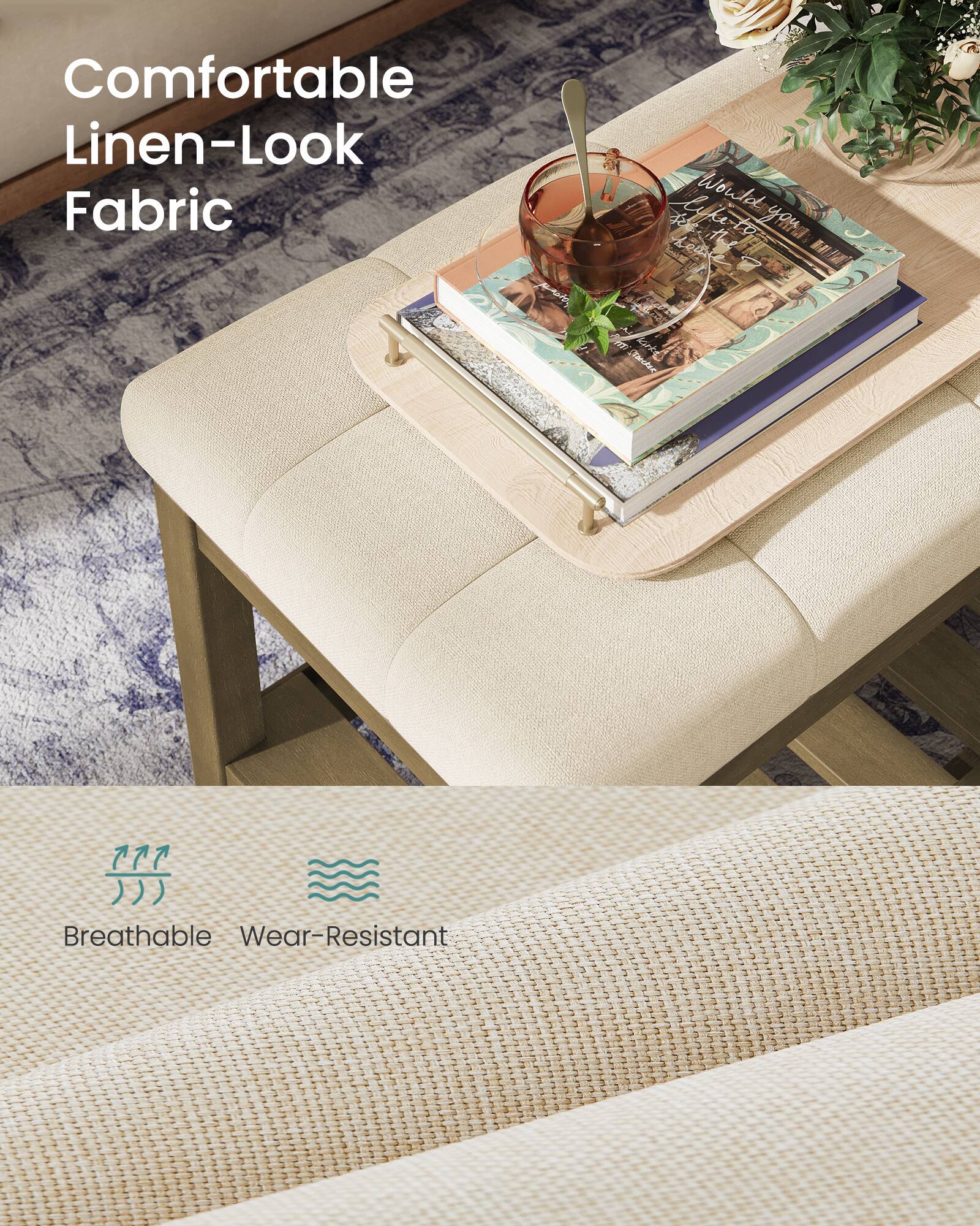 Comfortable Linen-Look Fabric  
I Would Like to Have a Lot of Travel Canoe  
Breathable Wear-Resistant