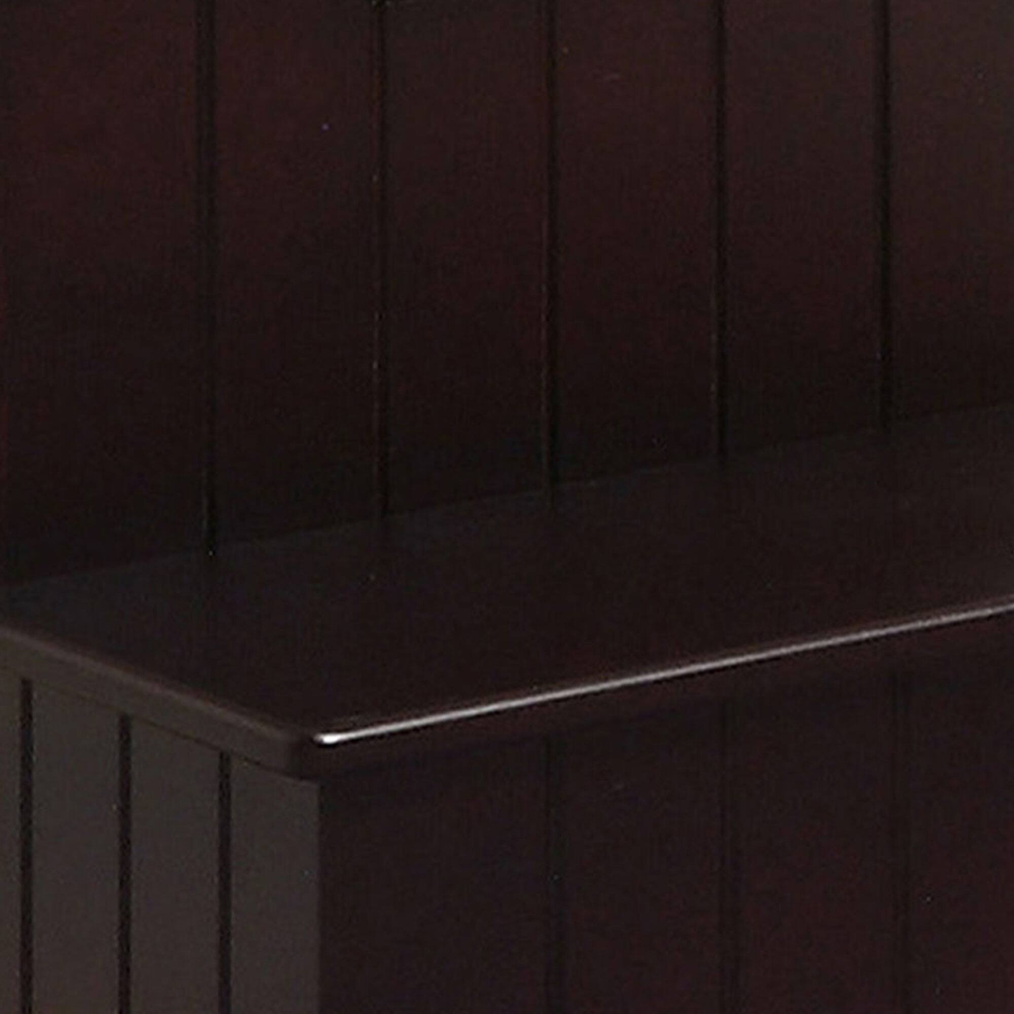 Back. Kings Brand Furniture - Kings Brand Furniture Takoma Wood Step Stool With Storage - Dark cherry.