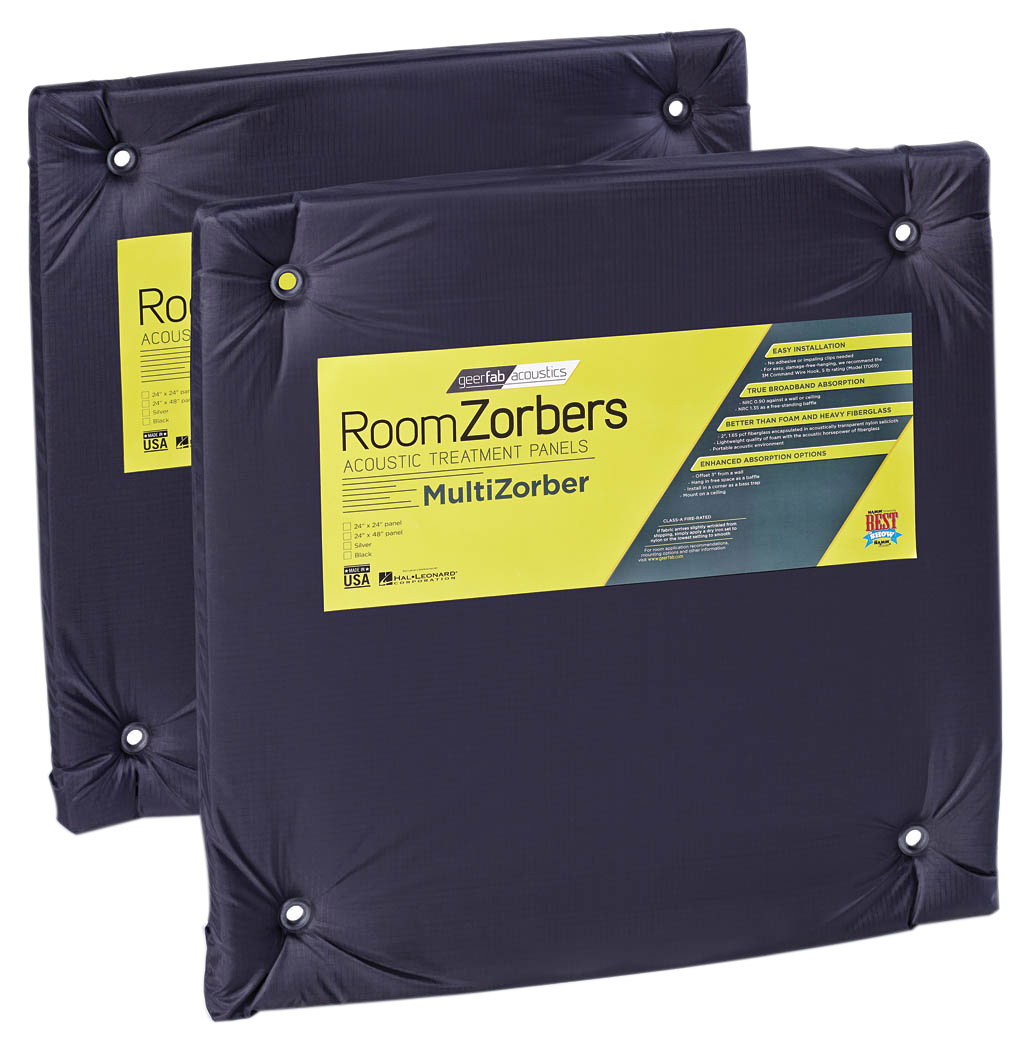 GearFab - RoomZorbers MultiZorber 24" x 24" Panels (Pair) - Black