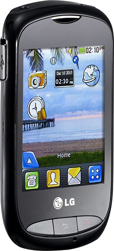 Best Buy: NET10 LG 800G No-Contract Mobile Phone Black NTLG800GP4P