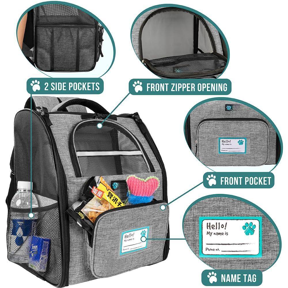 2 SIDE POCKETS  
FRONT ZIPPER OPENING  
FRONT POCKET  
NAME TAG  

Hello!  
My name is  
Phone no.