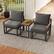 Alt View 4. Costway - 3 PCS Patio Furniture Set with Soft Cushions Aluminum Frame Weatherproof Outdoor - Gray.