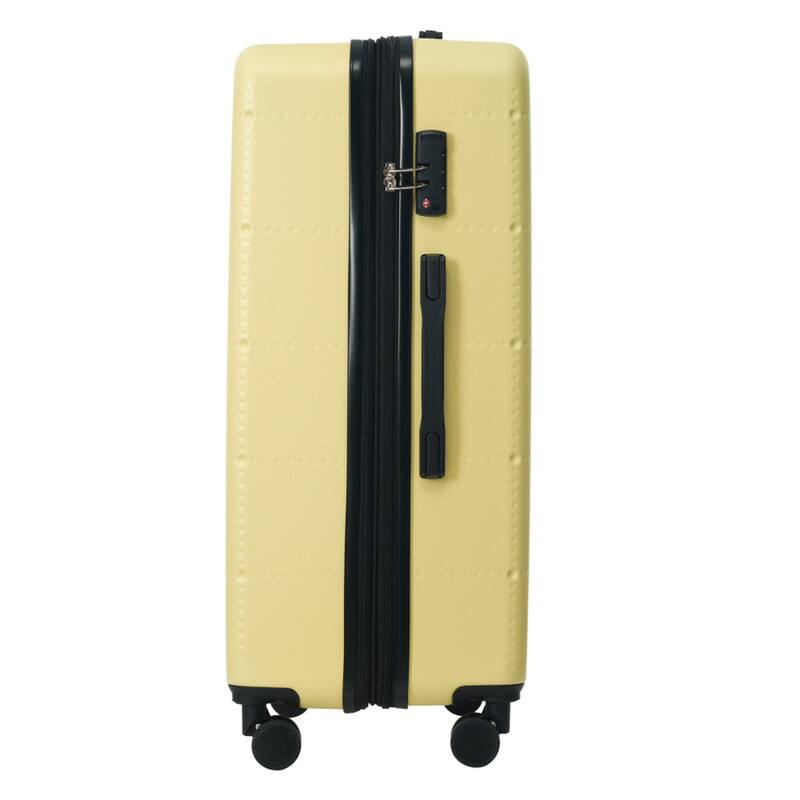 Alt View 9. HTUTWOO - Hardside Luggage - 5 Piece with Bags -20" Half-opening Carry on with USB Port,Expandable 24"/28",Spinner Wheels,TSA Lock - Yellow.