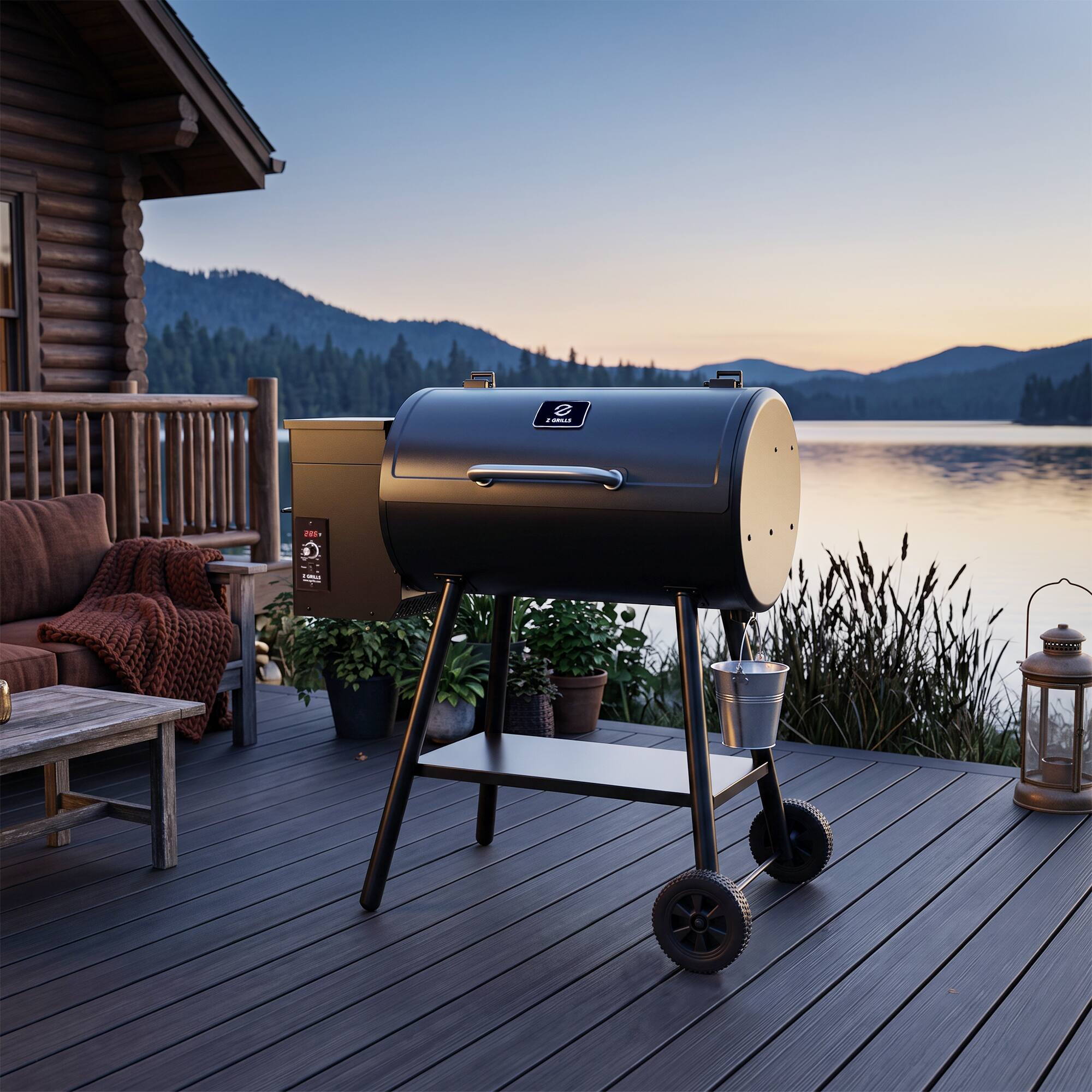 Z GRILLS BBQ Master 567 sq. in. Pellet Grill and Smoker, 8 in 1