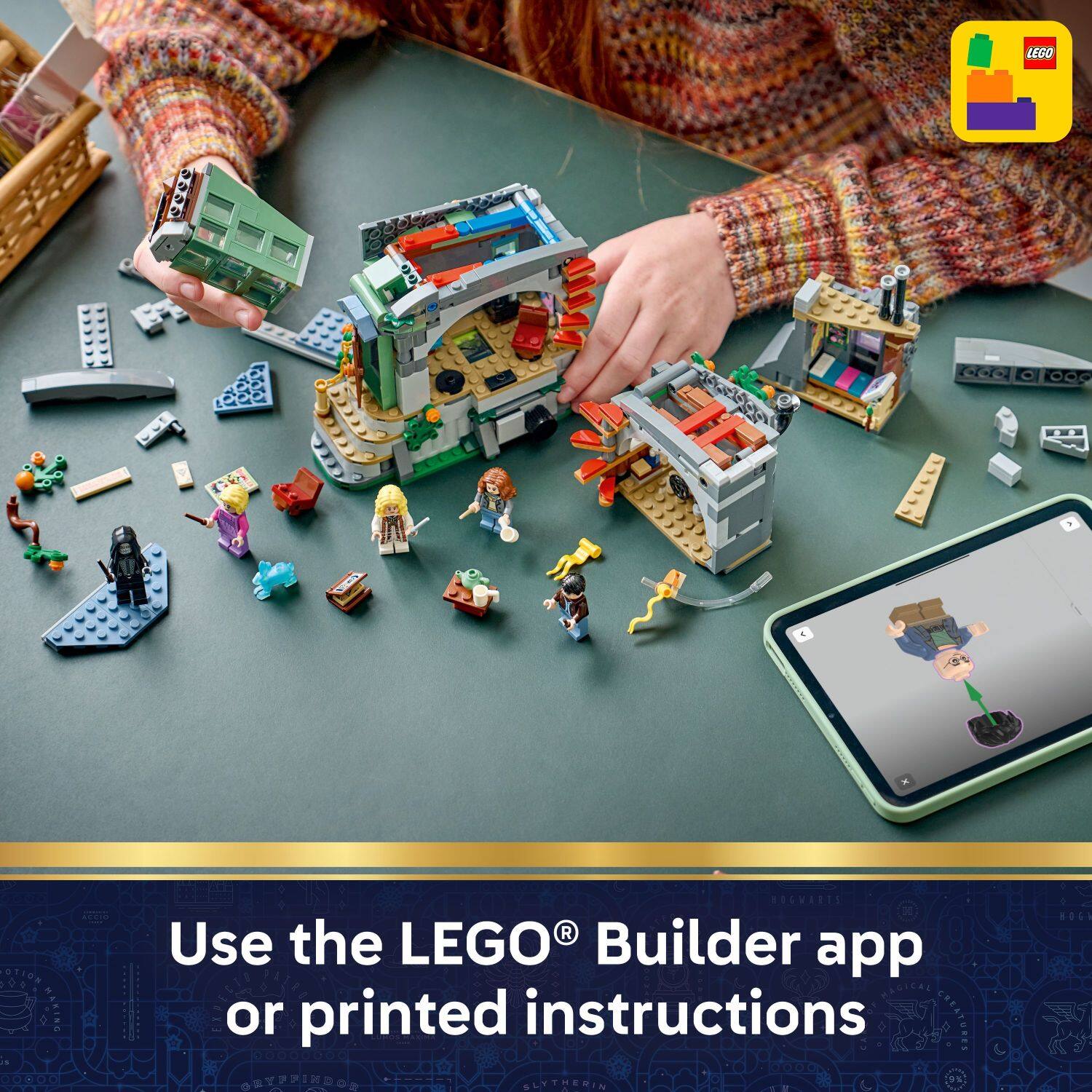 LEGO: Use the LEGO® Builder app or printed instructions