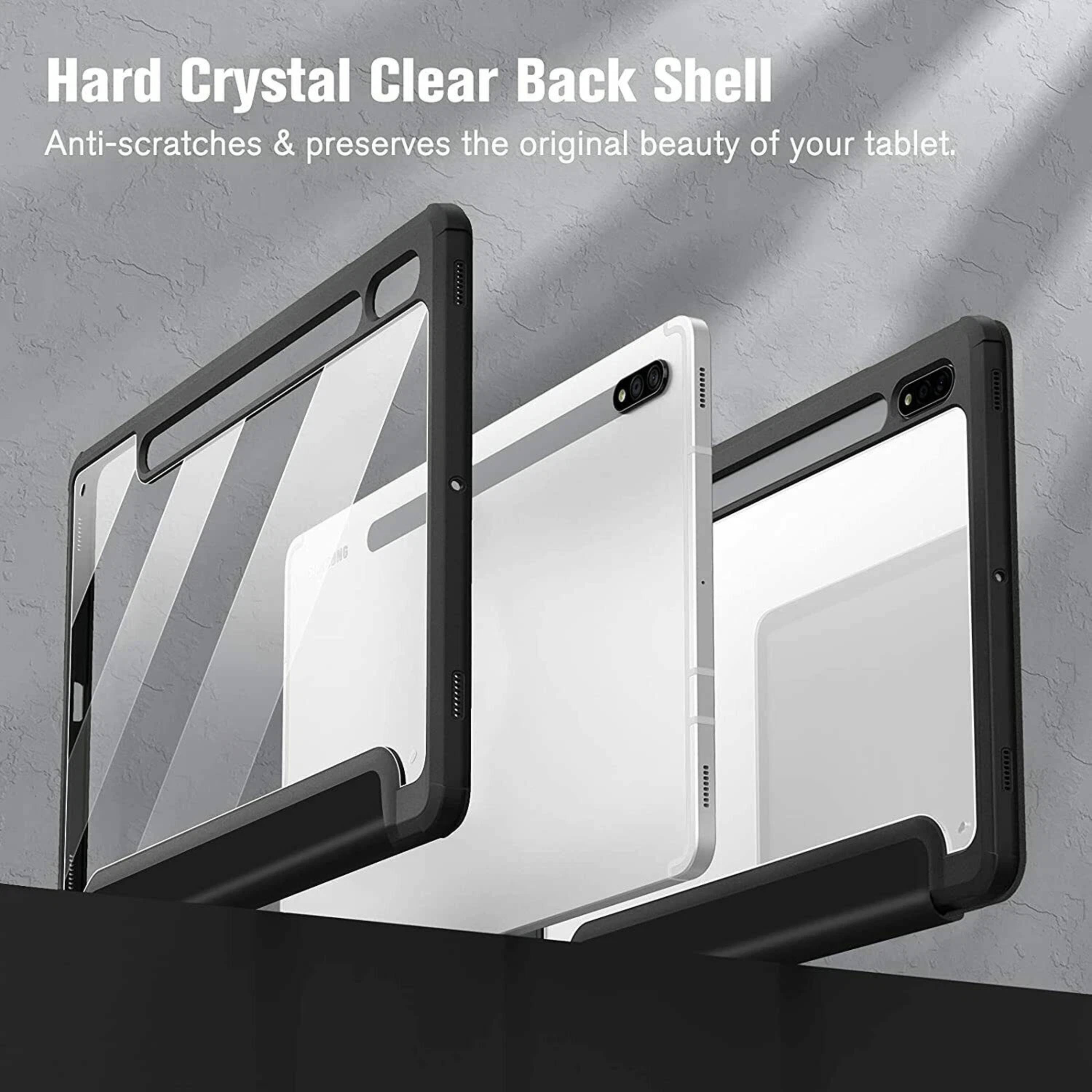 Hard Crystal Clear Back Shell  
Anti-scratches & preserves the original beauty of your tablet.
