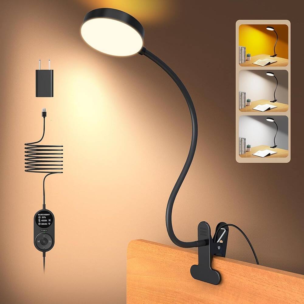 Schertz - 72-LED Clip-On Lamp – 3 Colors, 5 Brightness Levels, Amber Night Light