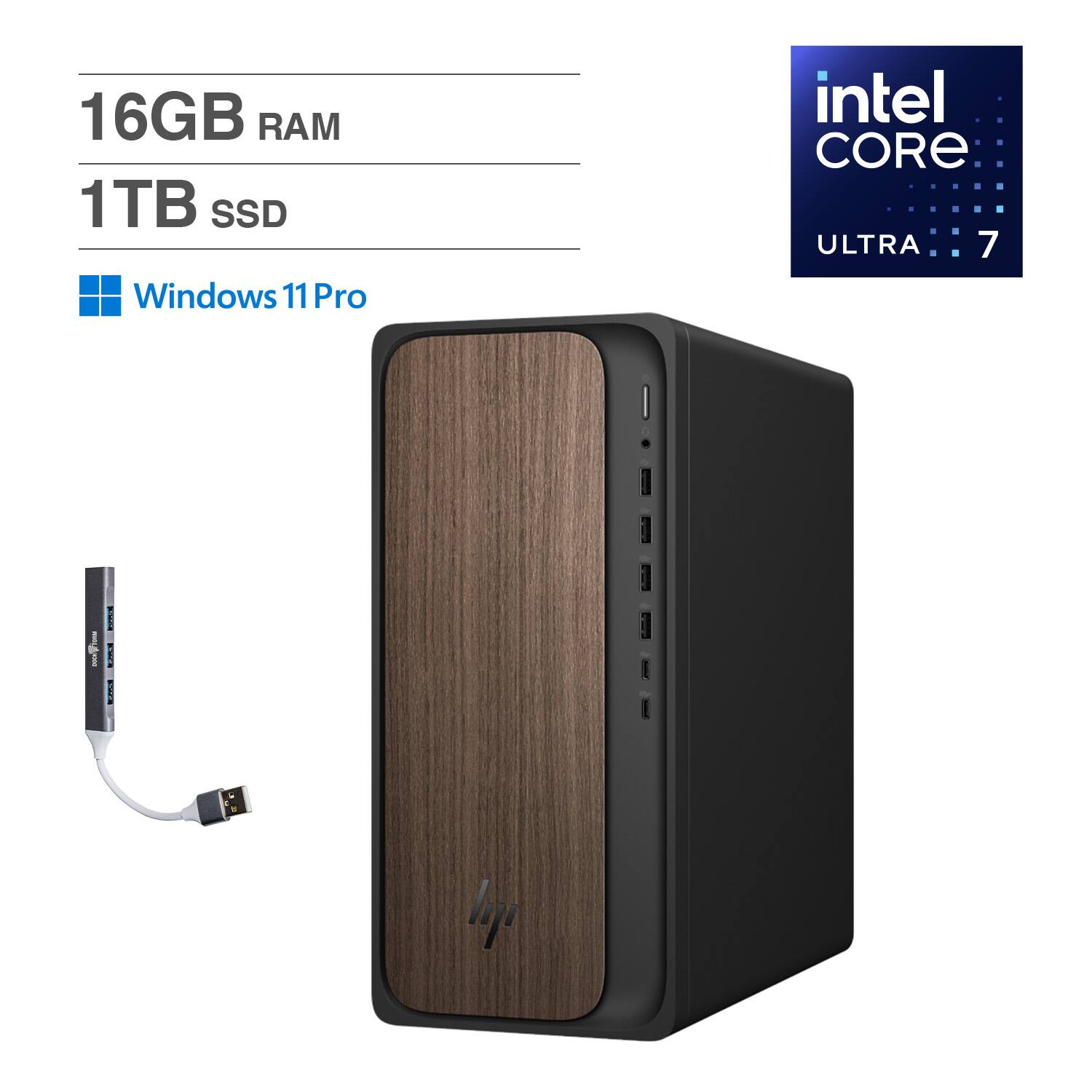 16GB RAM  
1TB SSD  
Windows 11 Pro  
Intel Core Ultra 7