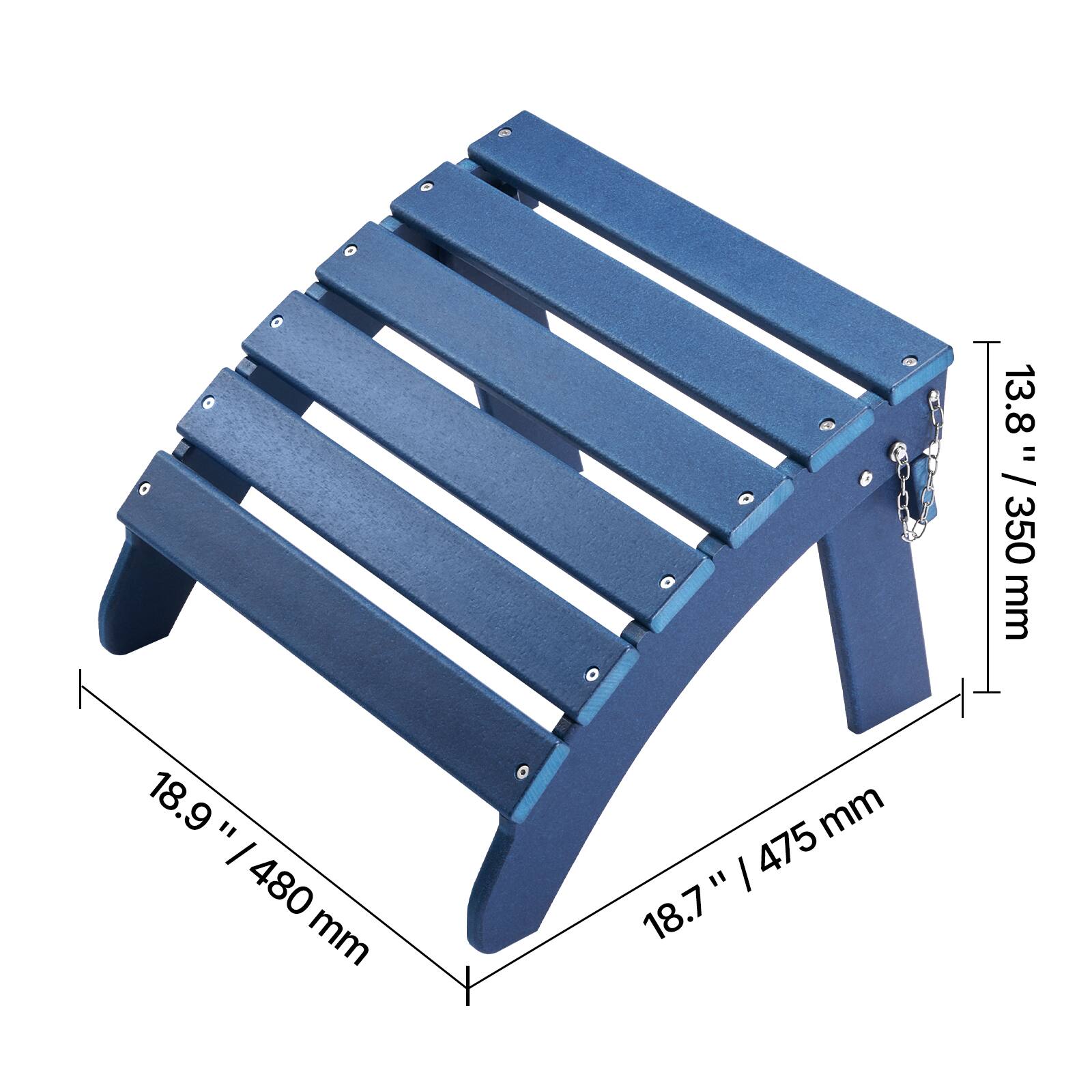 13.8" / 350 mm  
18.9" / 480 mm  
18.7" / 475 mm