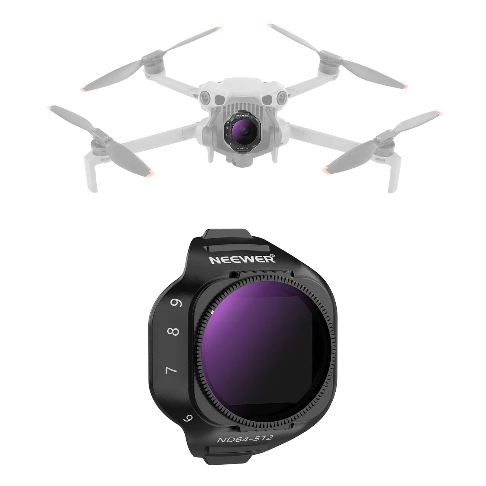 Neewer - DJI Mini 5 Pro VND ND64-512, Snap On