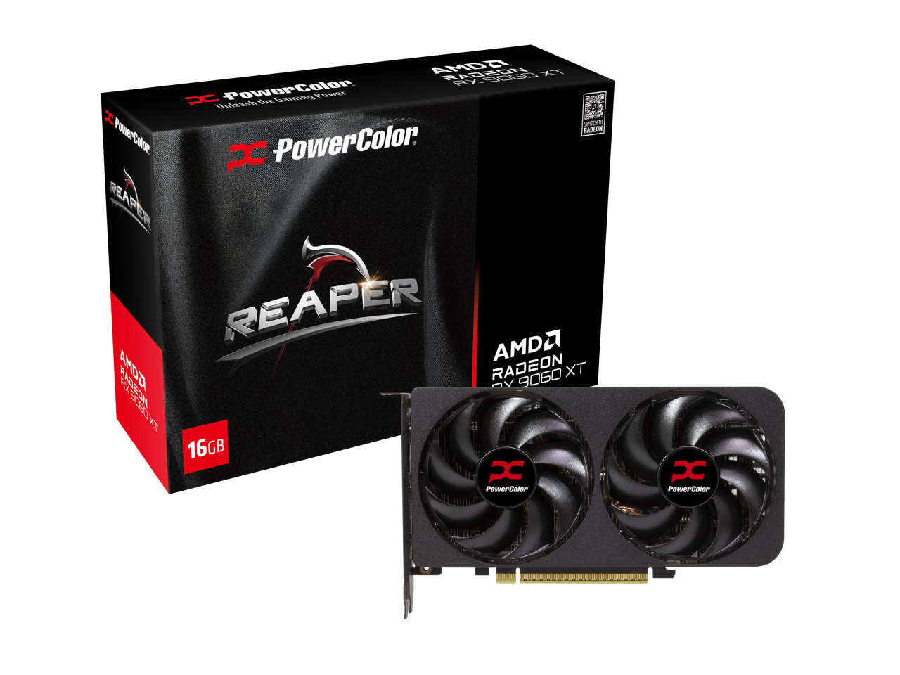 PowerColor Reaper Radeon RX 9060 XT 16GB GDDR6 PCI Express 5.0 x16