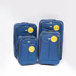 BreeBe - (20+24+28+32) 4-piece suitcase, suitcase - Blue