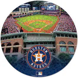 WinCraft - Houston Astros Round 500-Piece Puzzle - Multicolor
