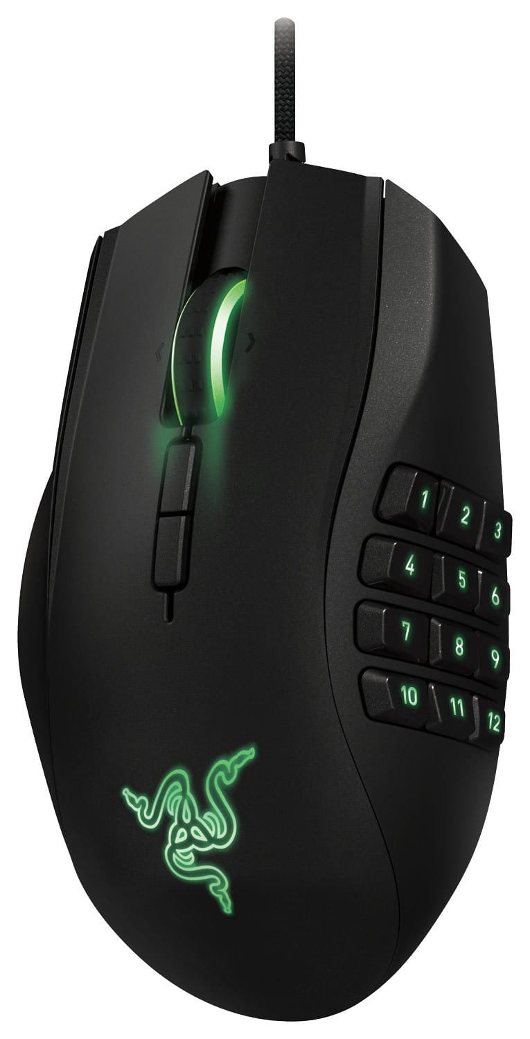 Customer Reviews: Razer Naga Left-Handed Gaming Mouse Black/Green RZ01 ...