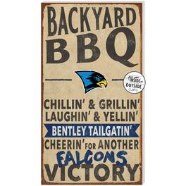 Jardine - Bentley Falcons 11" x 20" Indoor/Outdoor BBQ Sign - Brown