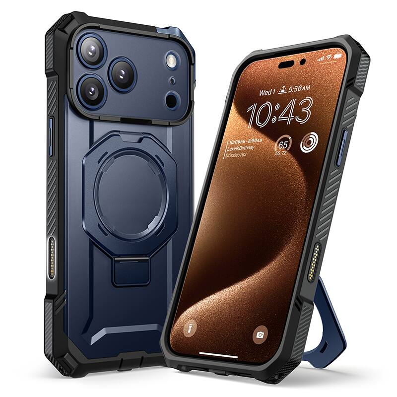 SUPCASE - UB Grip Rugged MagSafe Case for iPhone 17 Pro – Heavy-Duty Protection with Magnetic Charging Support - Azure