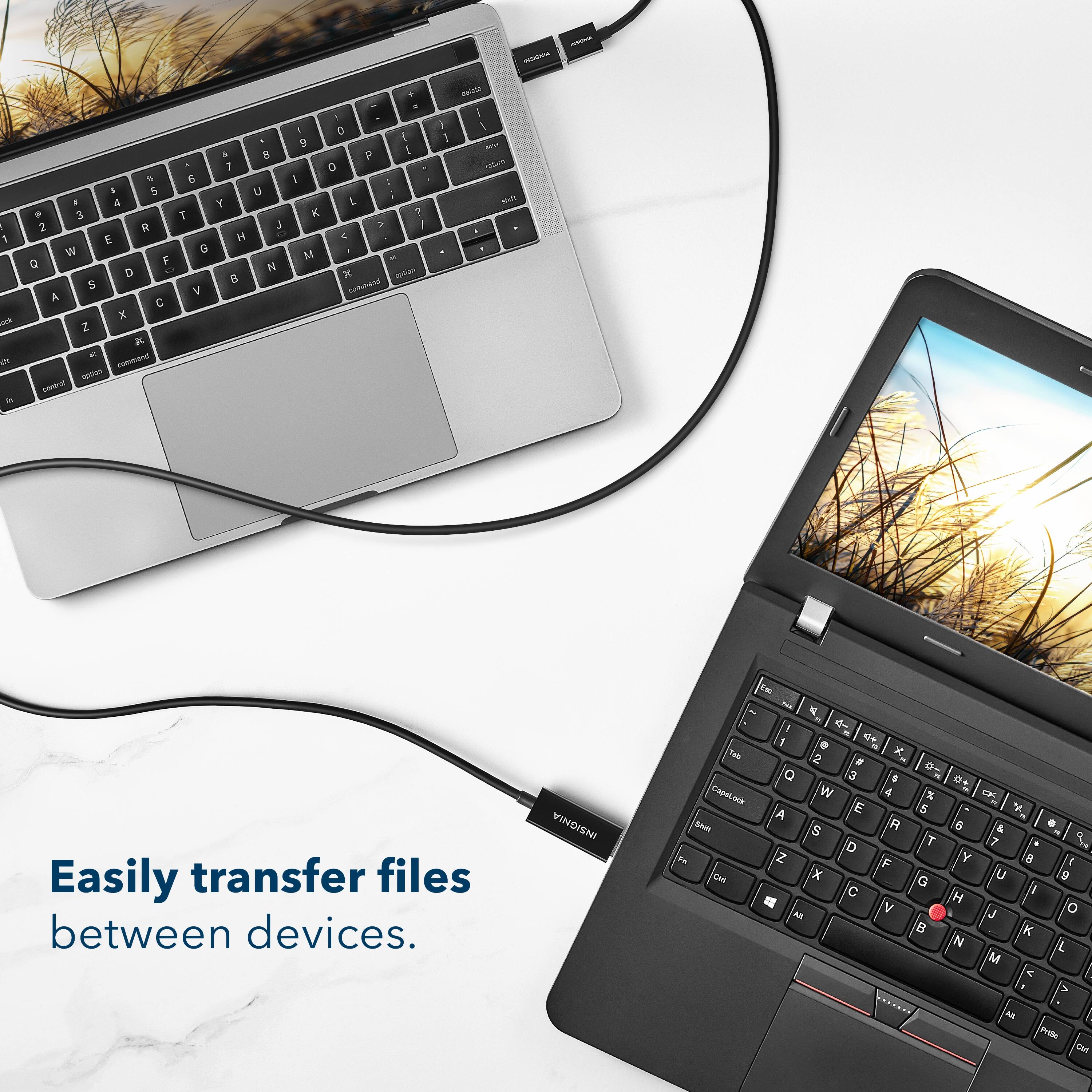 Easily transfer files between devices.
