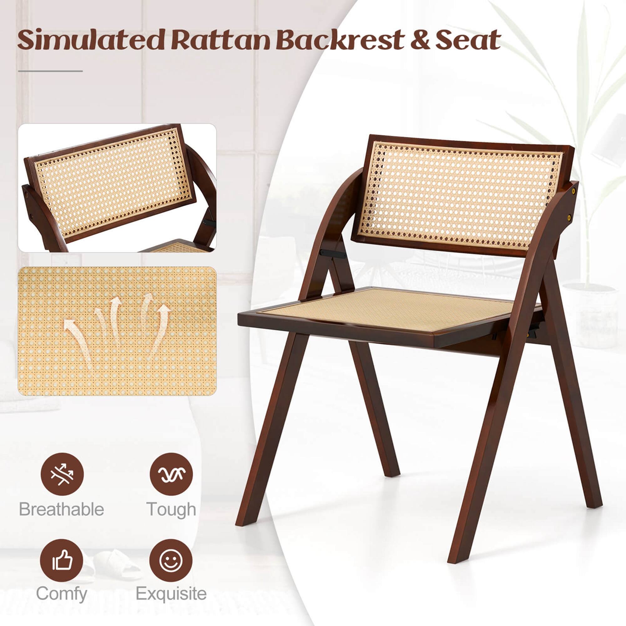 Simulated Rattan Backrest & Seat
Breathable
Tough
Comfy
Exquisite