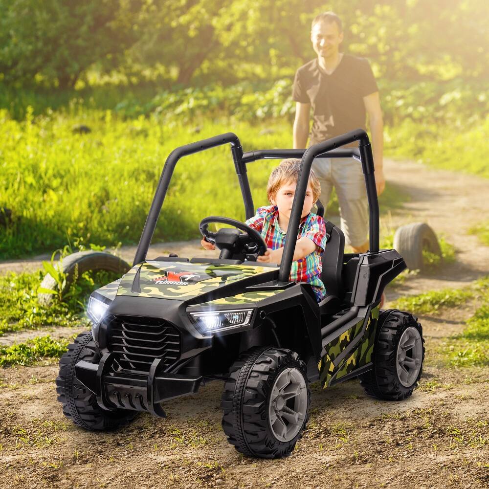 Loheer 12V Kids Electric Car Ride On Truck with Remote Control Soft ...