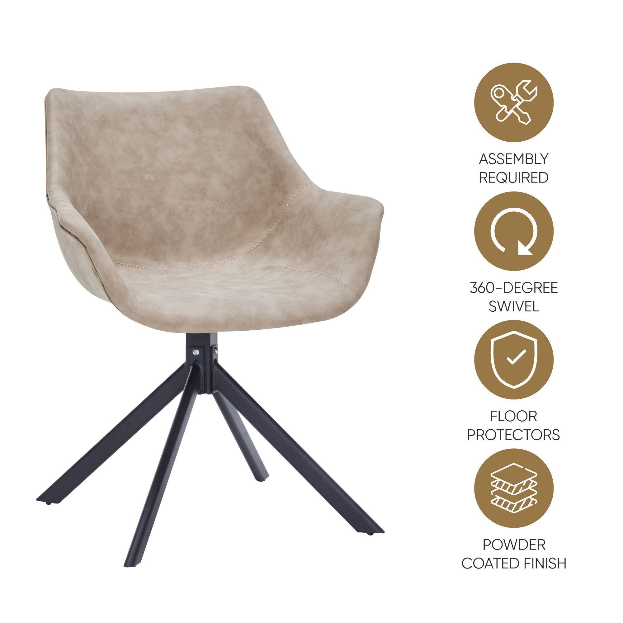 ASSEMBLY REQUIRED  
360-DEGREE SWIVEL  
FLOOR PROTECTORS  
POWDER COATED FINISH