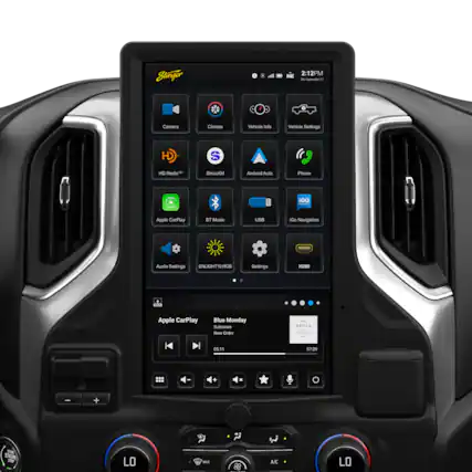 Stinger - 2:12PM NE
- Camera
- Climate
- Vehicle Info
- Vehicle Settings
- HD Radio™
- SiriusXM
- Apple CarPlay
- BT Music
- Android Auto
- Phone
- USB
- IGo Navigation
- Audio Settings
- ENLIGHT10 RGB
- Settings
- HDMI
- Apple CarPlay
- Blue Monday
- Substance
- New Order
- 05:11
- 02
- +
- -
- So
- ENGRE
- RAS
- A/C