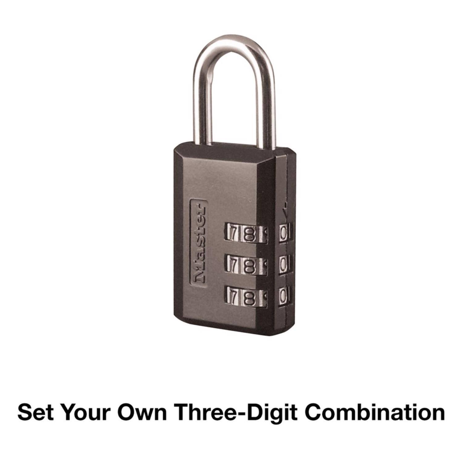 Master 1781 77 8 I 0 1781 17 8 I 0 1781 7 8 : 0 Set Your Own Three-Digit Combination