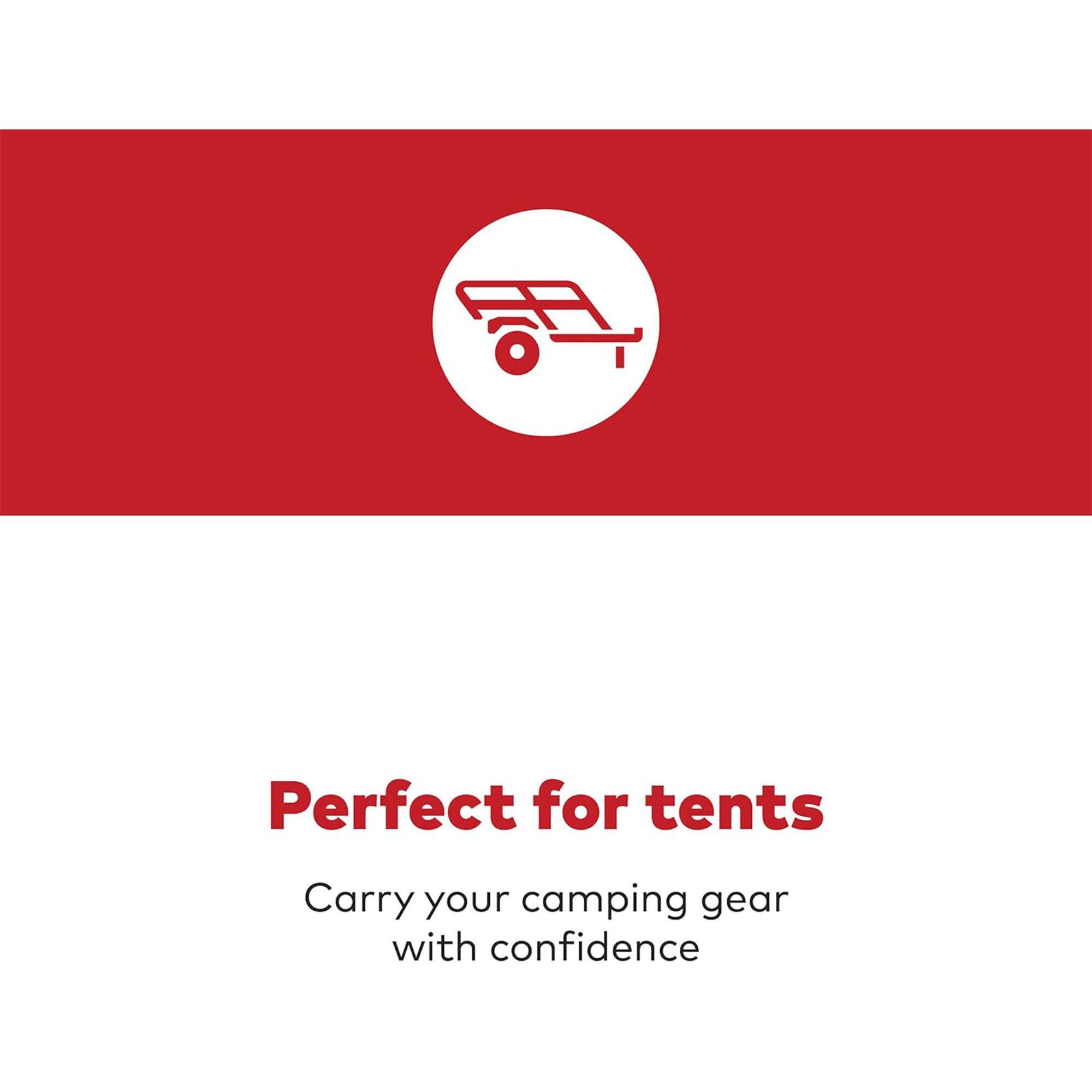 Perfect for tents  
Carry your camping gear with confidence