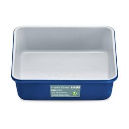 Bakken- Swiss - BAKKENMASTER Square Cake Pan - Aluminized Steel, Ceramic Non-Stick Coating, Non-Toxic, Ideal Size, Heavy-Duty, Elevate Y - Blue