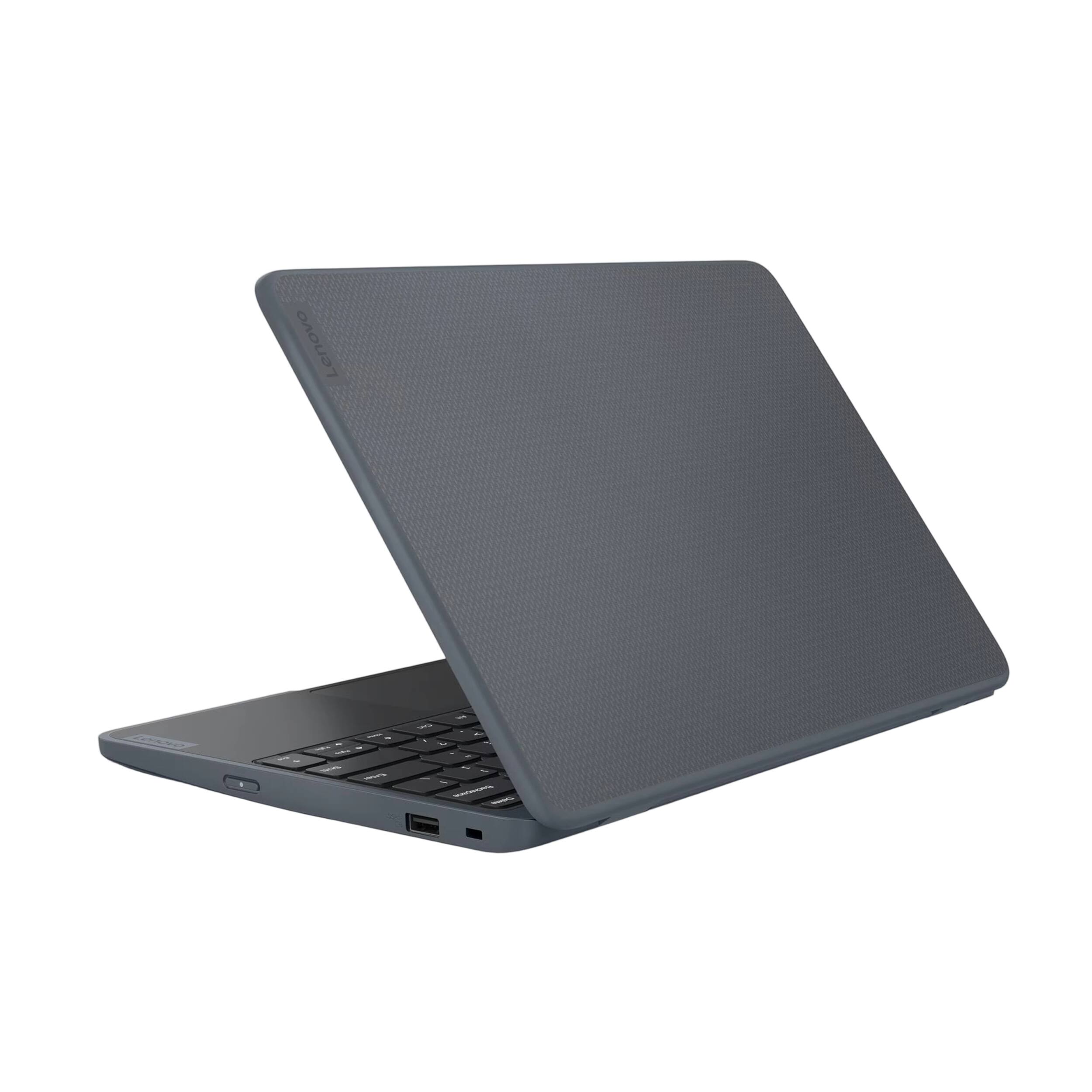 Alt View 2. Lenovo - Lenovo 100w Gen 4 11.6" HD Laptop,Intel Processor N100,4GB LPDDR5,128GB SSD,Intel UHD Graphics,Win 11 Pro,Slate grey - Slate grey.