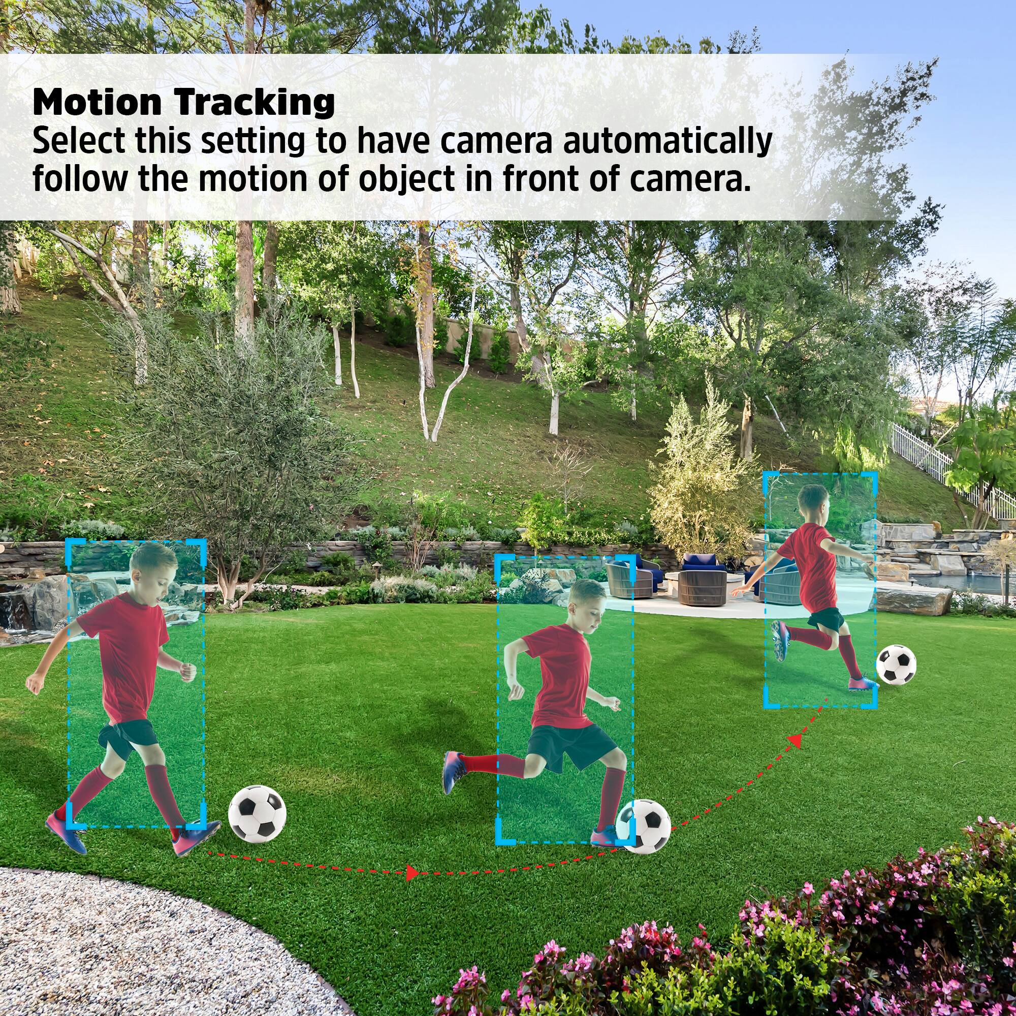 Motion Tracking  
Select this setting to have camera automatically follow the motion of object in front of camera.