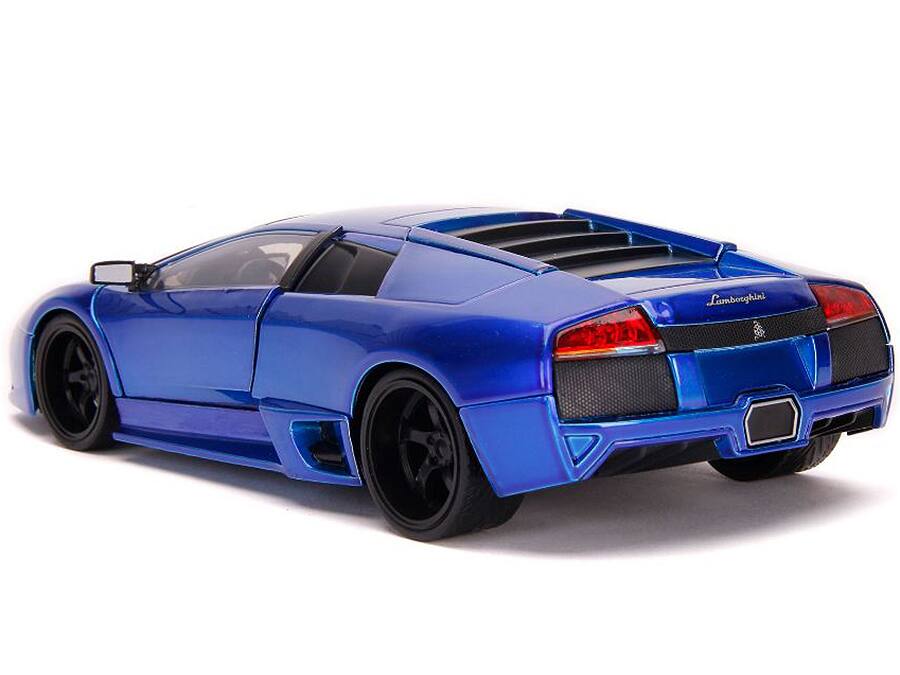 Alt View 4. Jada - Lamborghini Murcielago LP640 Candy Blue "Hyper-Spec" 1/24 Diecast Model Car by Jada.